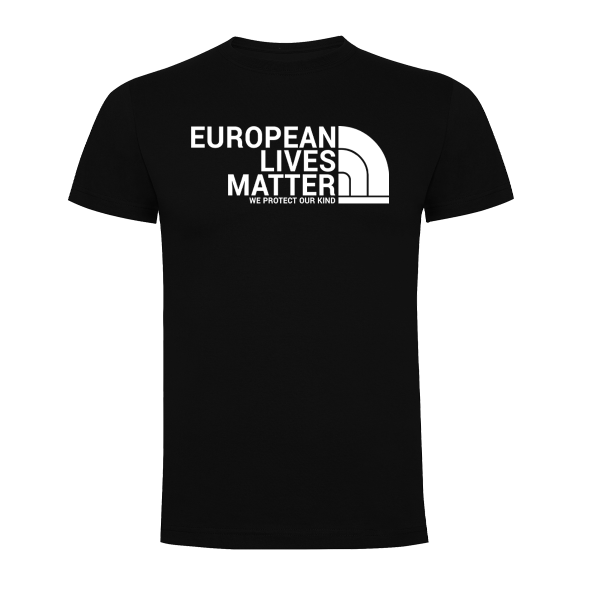 European Lives Matter T-Shirt schwarz *Unisex*